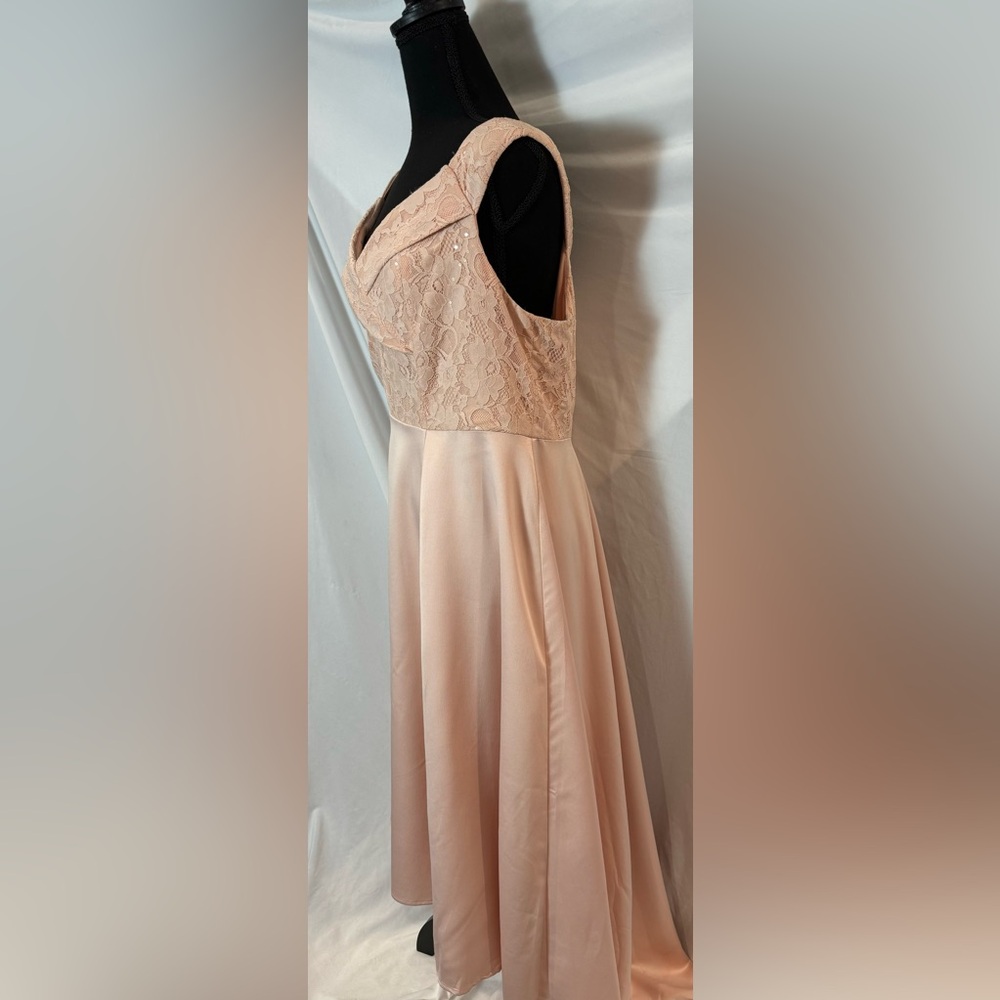 torrid Blush Pink High-Low Off-Shoulder Dress - Picture 7 of 13